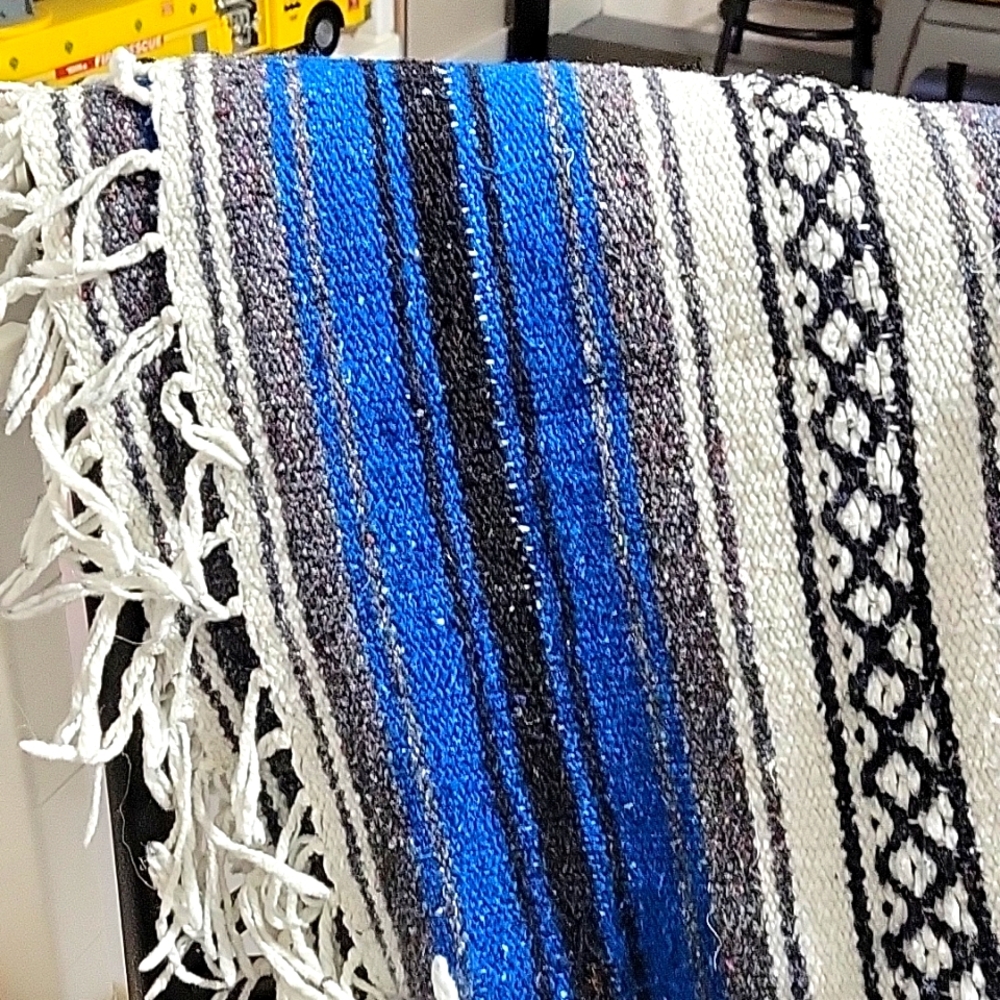 Mexican blue blanket